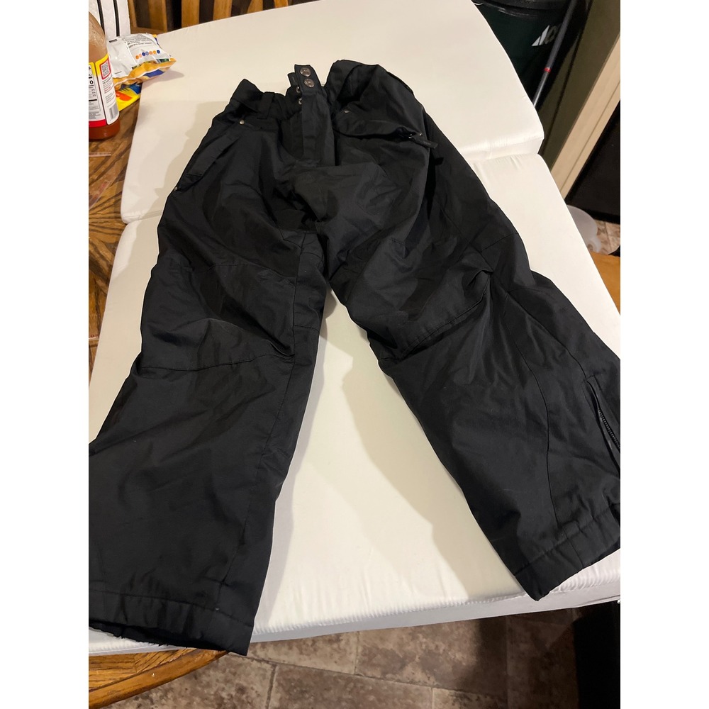 Free Country Kids Black FCXtreme Ski Snow‎ Pants Waterproof Insulated Size 8
